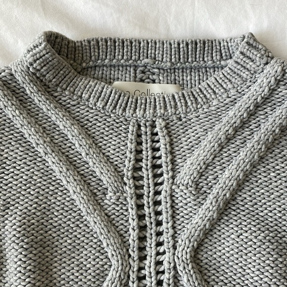 Fine Collection Grey Knit Sweater, Size XS/S - Picture 5 of 6